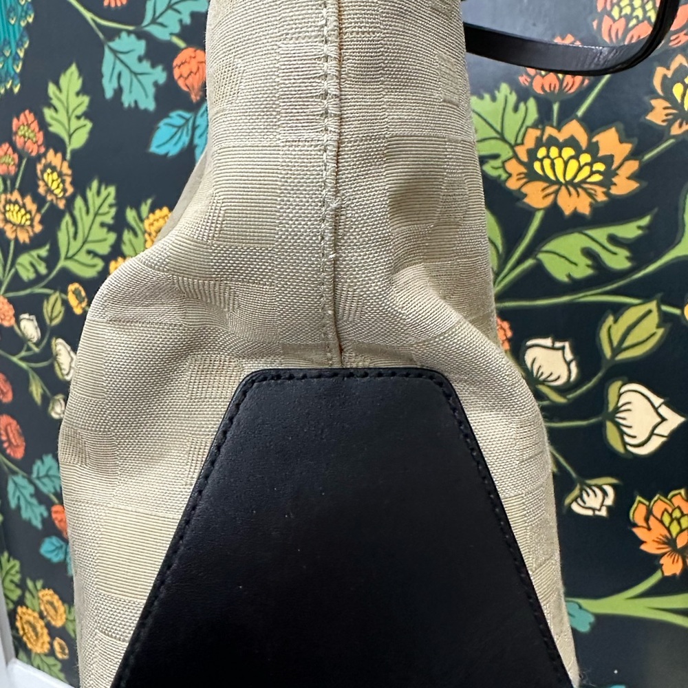 Bally Vintage Jacquard Logo Tote with Leather Trim – Made in Italy - Picture 8 of 15